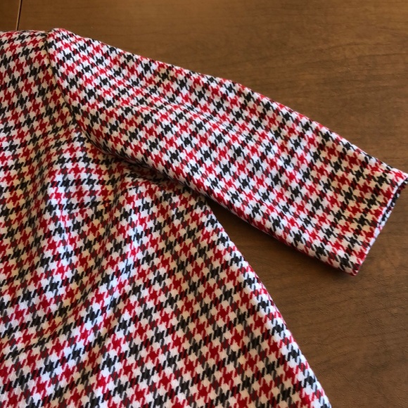 KORET Red & Black Houndstooth Button Front Coat 3X - Picture 4 of 8
